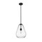 Z-Lite Ayra Pendant, 1-Light, 12 In.W x 16.75 In.H, Matte Black/Clear 488P12-MB - alternate 7